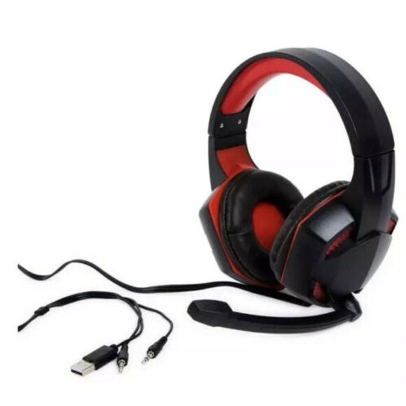Gaming Headset Headphones PC‎ Led Light - Picture 1 of 3